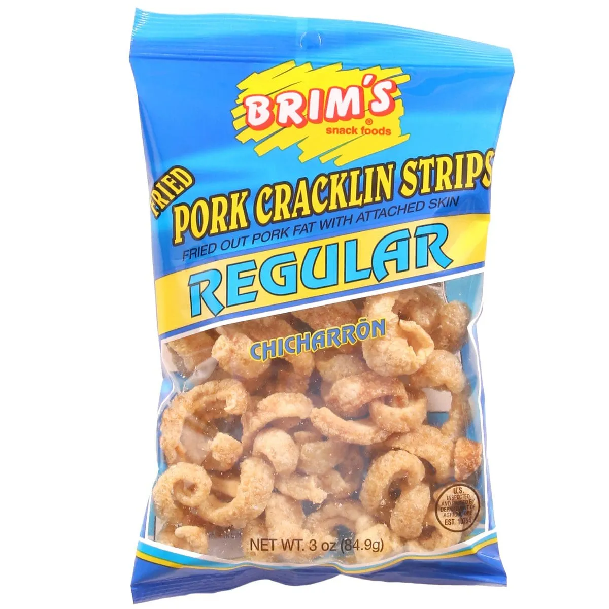 Regular Pork Cracklin Strips