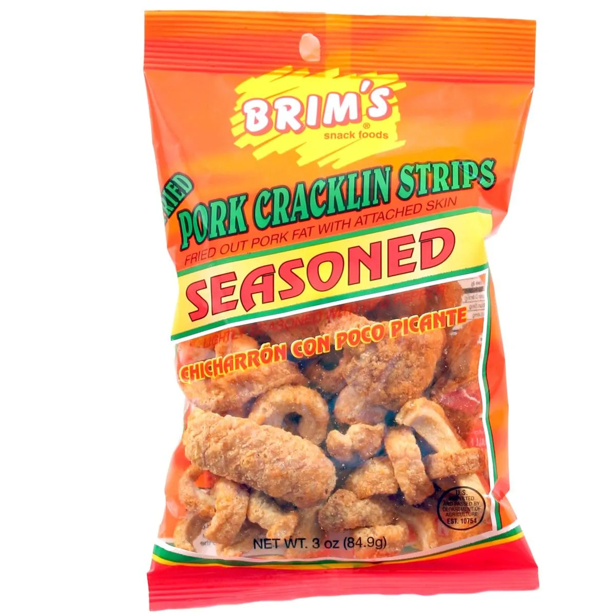 Seasoned Pork Cracklin Strips